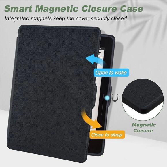 NWT ACdream Kindle Fire HD 7 Case, Premium PU Leather Cover Case Black - Picture 4 of 6